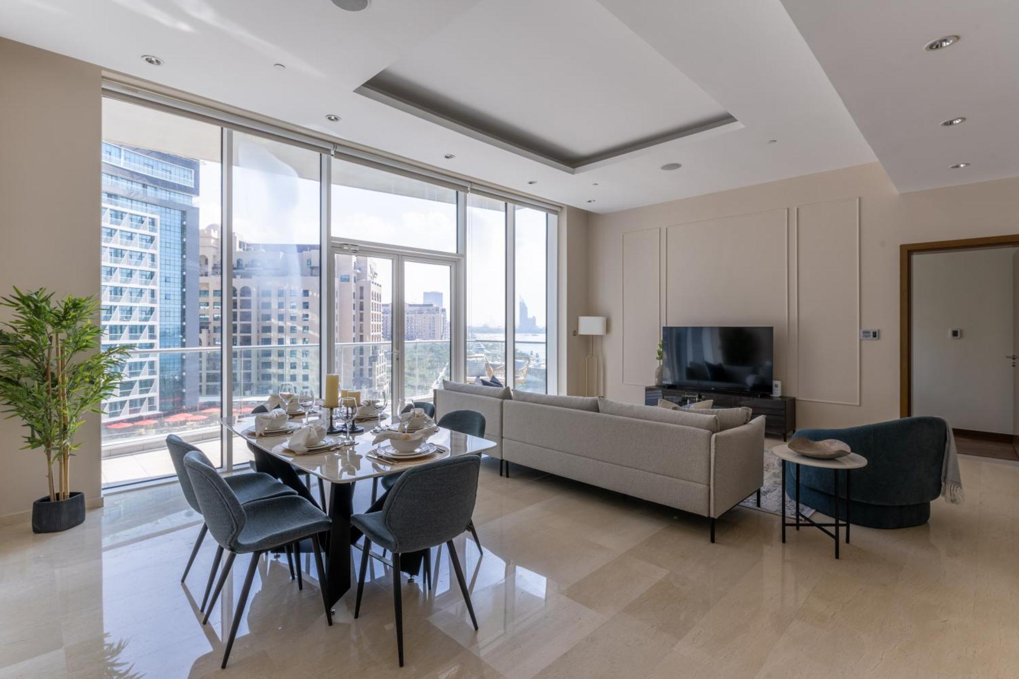 Oceana Residences - Palm Jumeirah - 3br - Sea View - Access Apartment Dubai